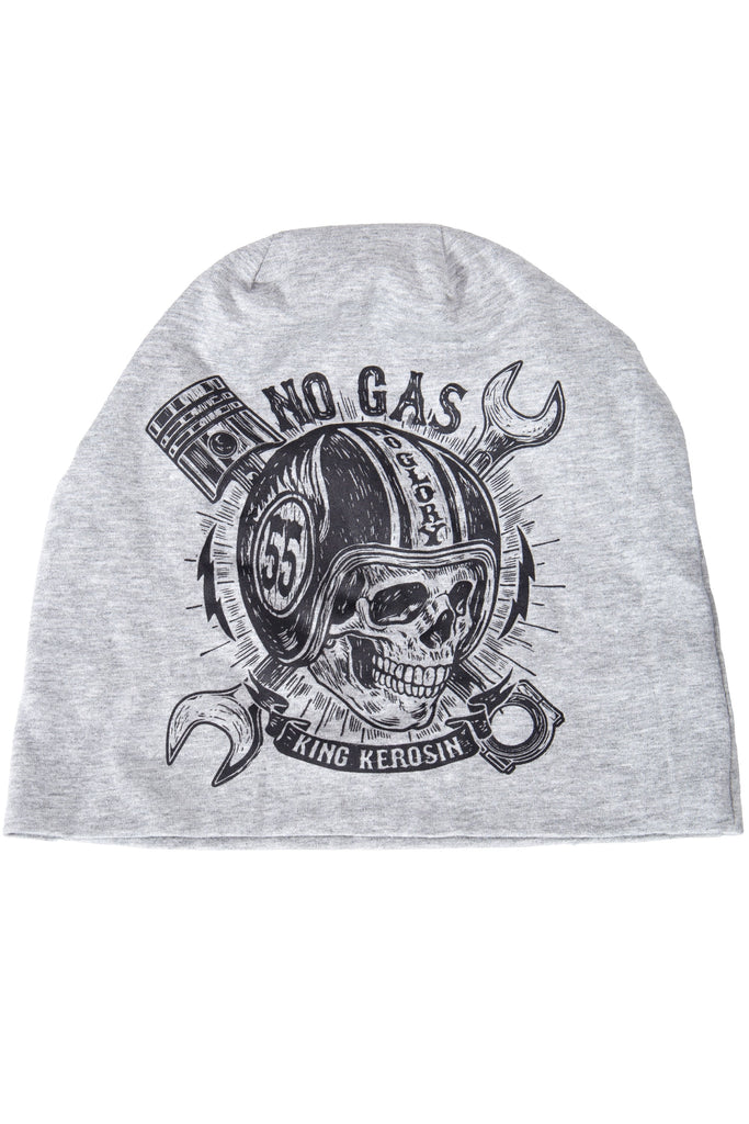 King Kerosin - Stoffmütze mit Print in der Front «No Gas No Glory»