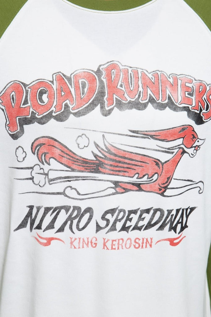 King Kerosin - Sweater mit kontrastierenden Raglanärmel «Road Runners»