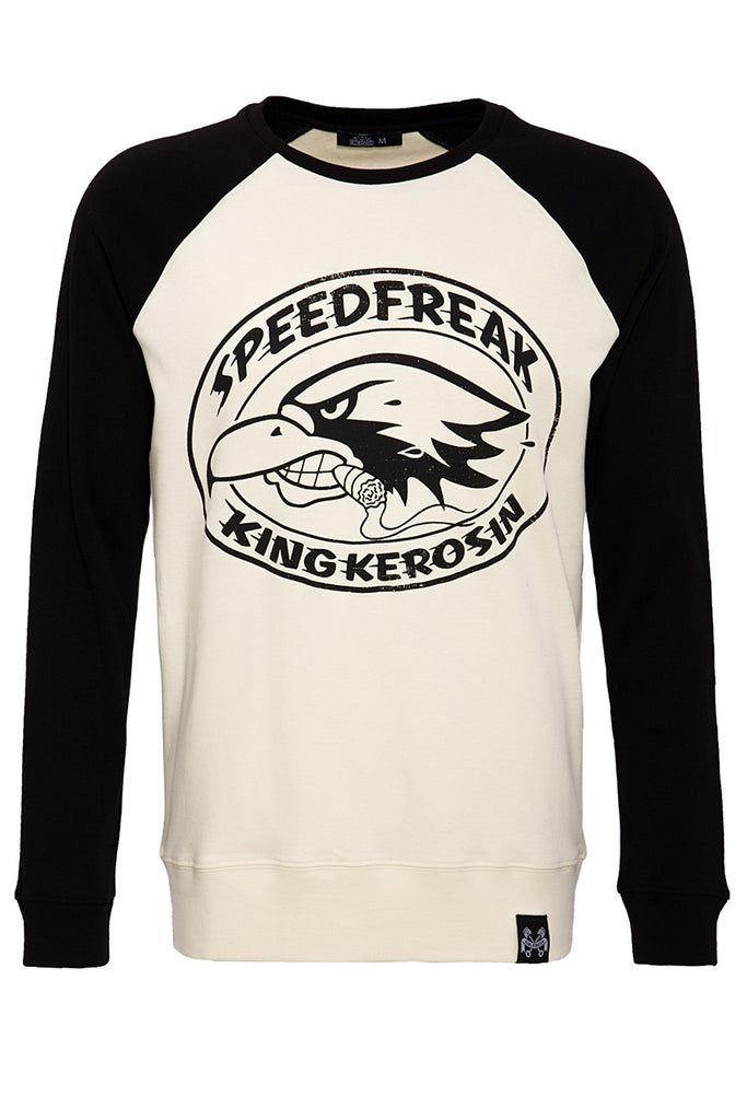 King Kerosin - Sweater mit Raglanärmeln und Print «Speedfreak»