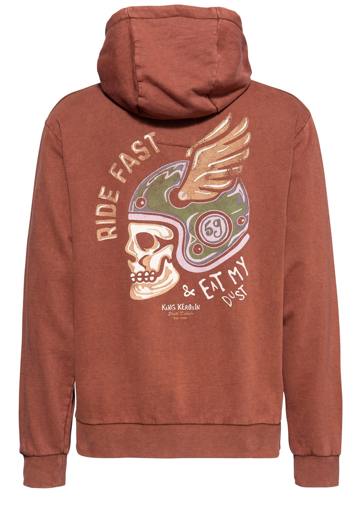 King Kerosin - Sweatjacke Acidwash «Eat my dust»