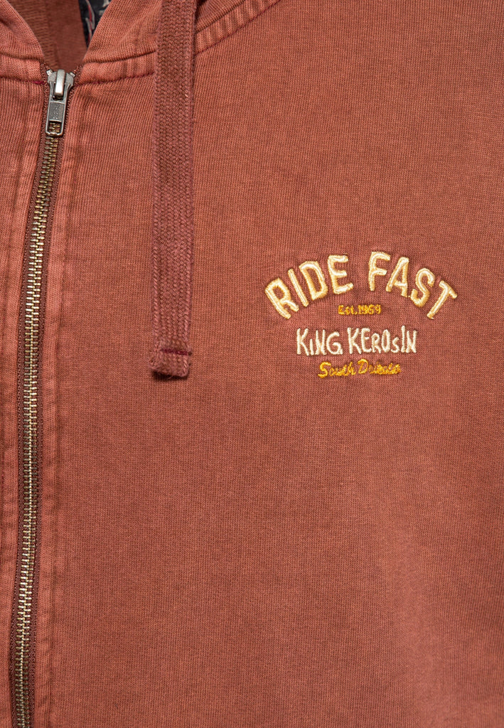 King Kerosin - Sweatjacke Acidwash «Eat my dust»