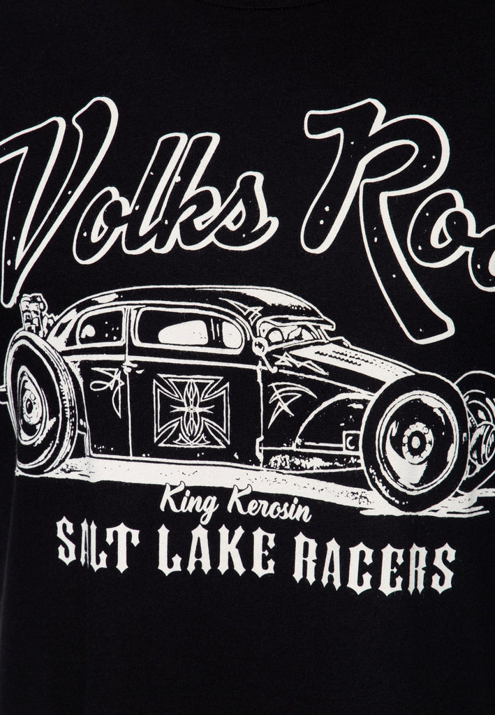 King Kerosin - T-Shirt aus Baumwolle mit Frontprint «Volksrod»