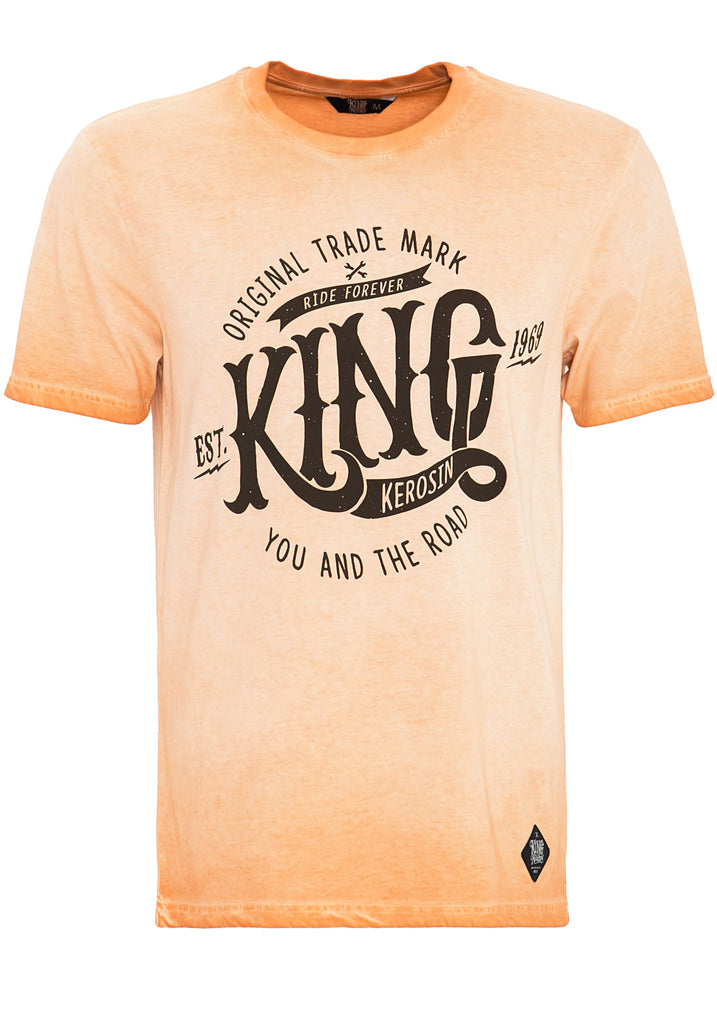 King Kerosin - T-Shirt in Oil - Washed Optik «Est.1969»