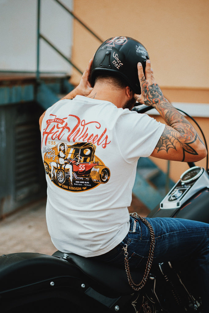 King Kerosin - T-Shirt mit Back Print «Hot Wheels»