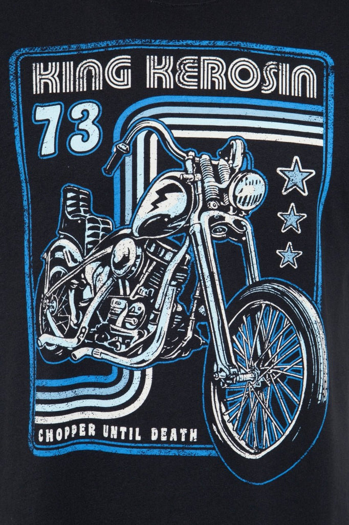 King Kerosin - T-Shirt mit Chopper Print «Chopper Until Death»