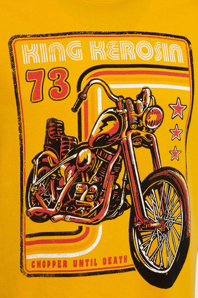 King Kerosin - T-Shirt mit Chopper Print «Chopper Until Death»