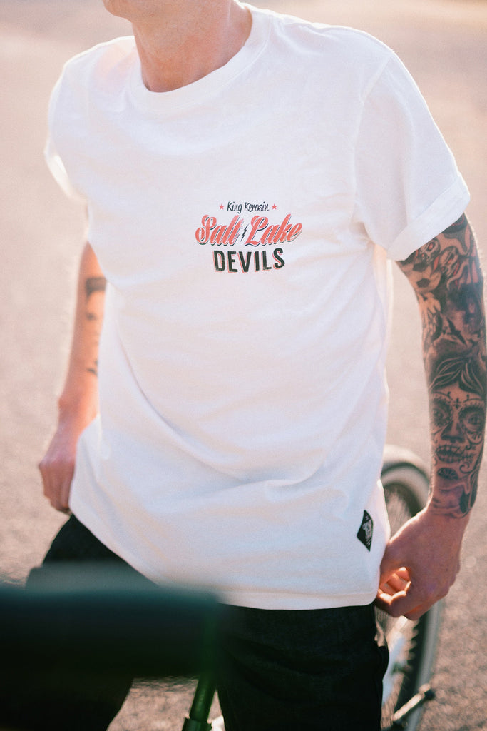 King Kerosin - T-Shirt mit coolem Backprint «Salt Lake Devils»