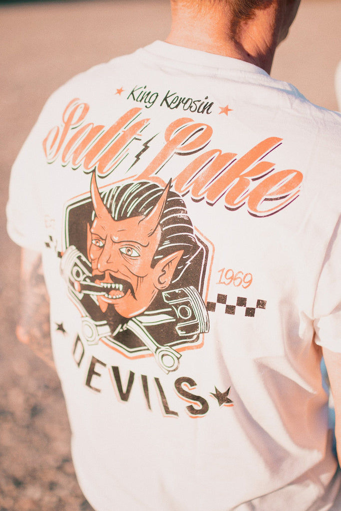 King Kerosin - T-Shirt mit coolem Backprint «Salt Lake Devils»