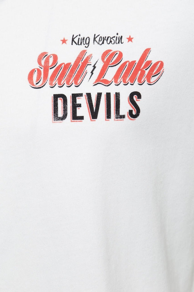 King Kerosin - T-Shirt mit coolem Backprint «Salt Lake Devils»