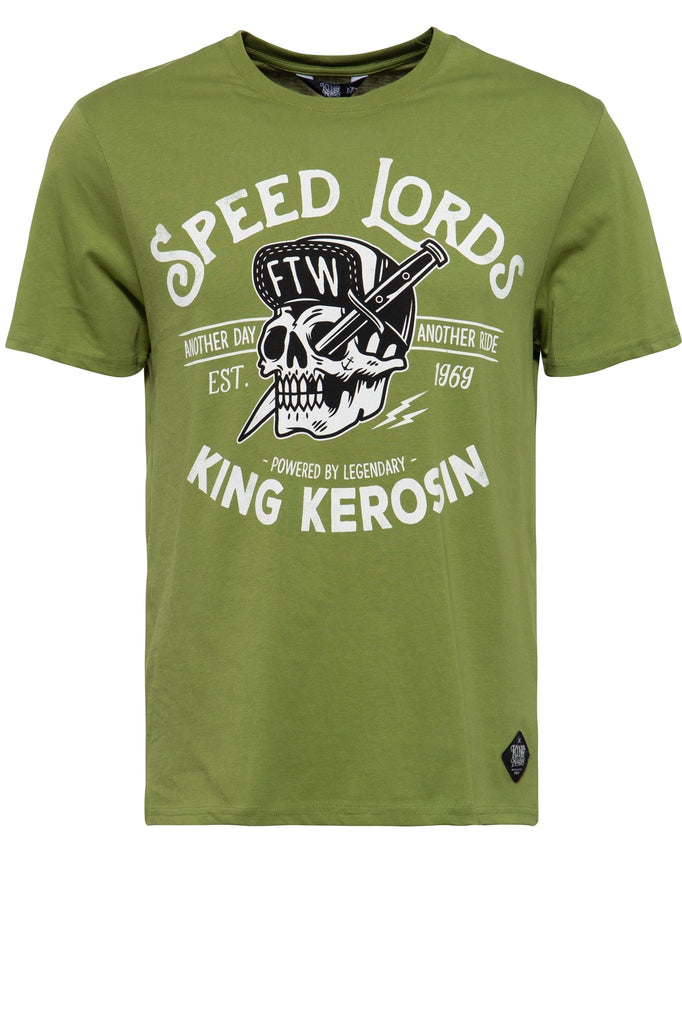 King Kerosin - T-Shirt mit coolem Frontprint «Speed Lords»