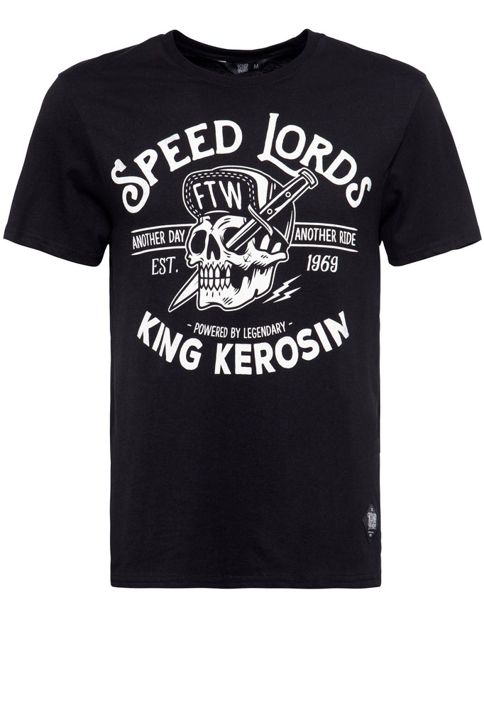 King Kerosin - T-Shirt mit coolem Frontprint «Speed Lords»