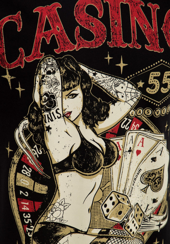 King Kerosin - T-Shirt mit Front Print »Casino« «Casino»