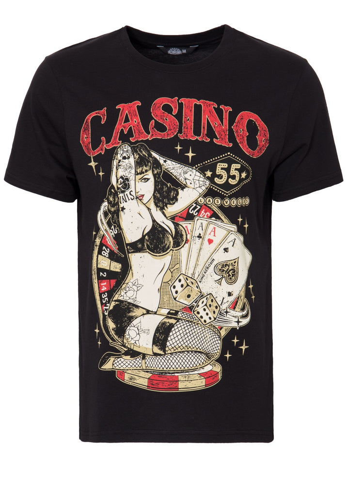 King Kerosin - T-Shirt mit Front Print »Casino« «Casino»