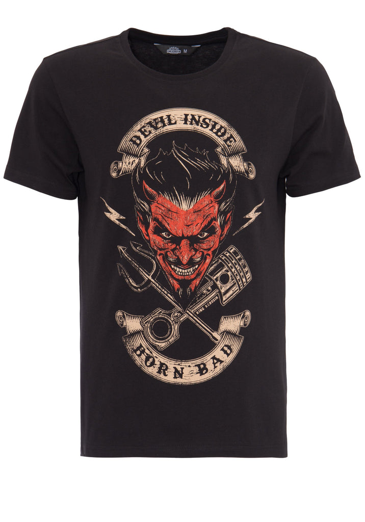 King Kerosin - T-Shirt mit Front Print Devil Inside