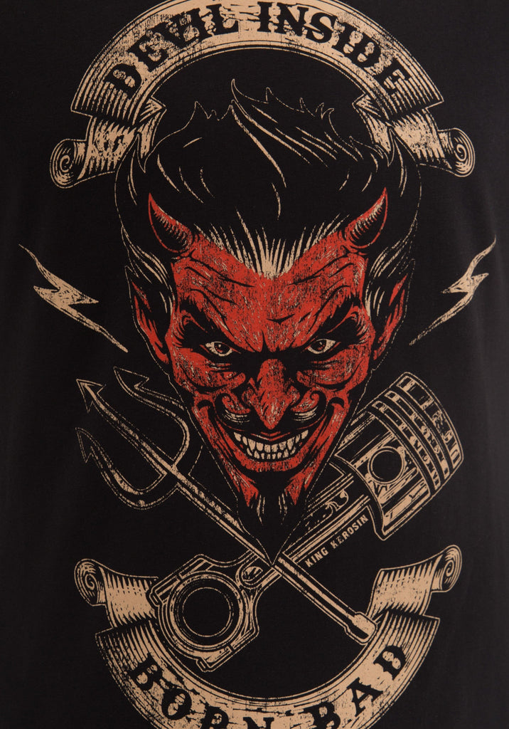 King Kerosin - T-Shirt mit Front Print Devil Inside