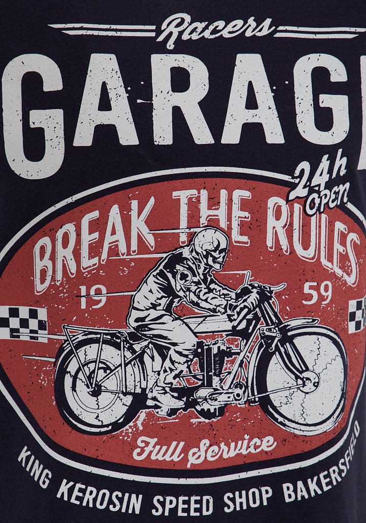 King Kerosin - T-Shirt mit Front Print "Garage"