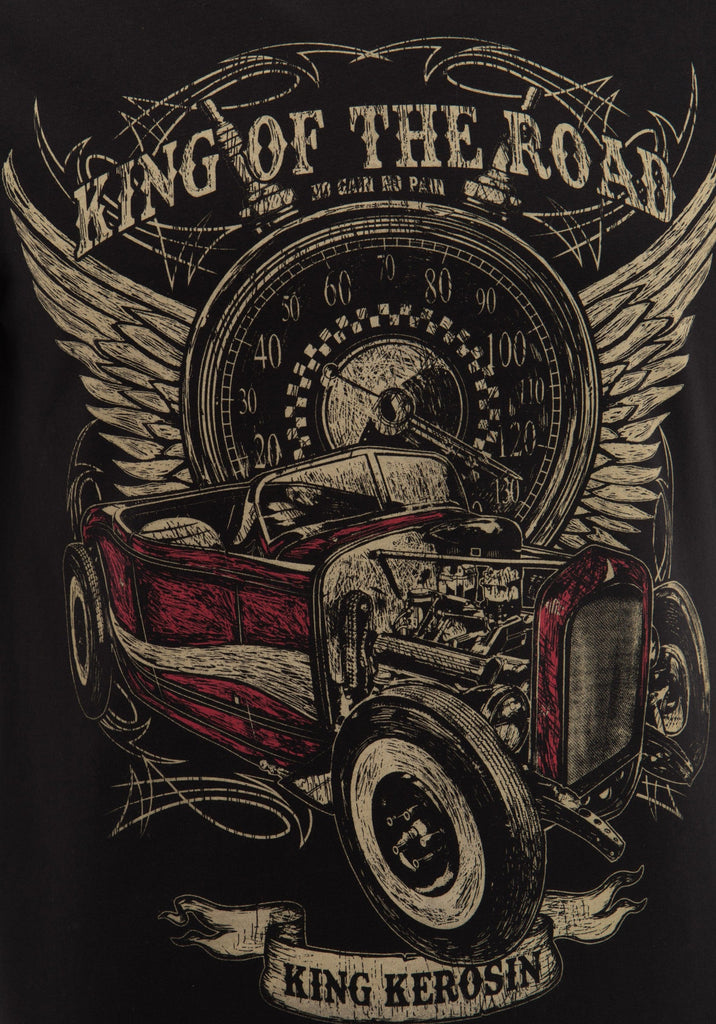 King Kerosin - T-Shirt mit Front Print King of the Road