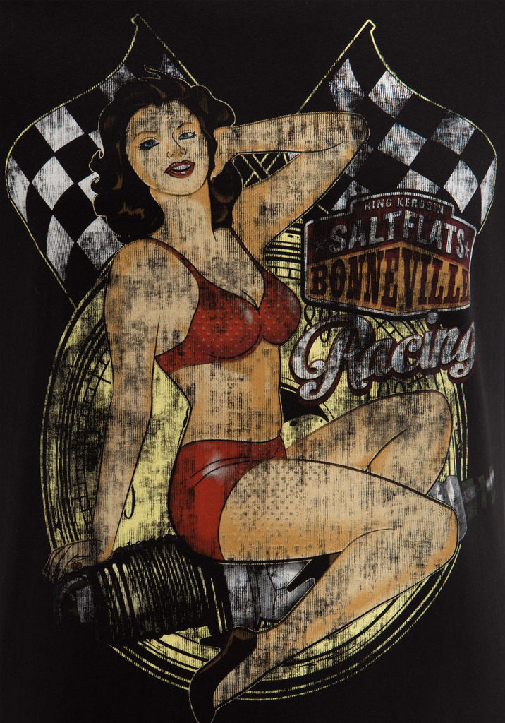 King Kerosin - T-Shirt mit Front Print Pin Up Girl