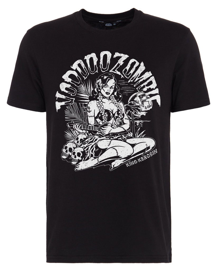 King Kerosin - T-Shirt mit Front Print, Straight Fit «Voodoo Zombie»