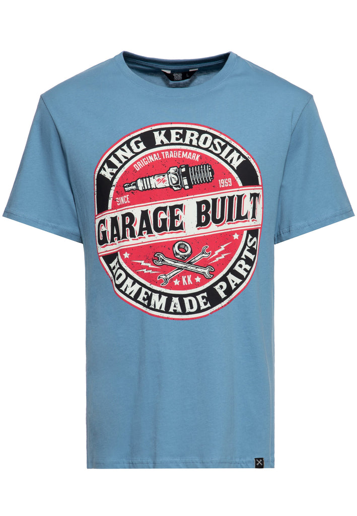 King Kerosin - T-Shirt mit Frontprint «Garage Built»