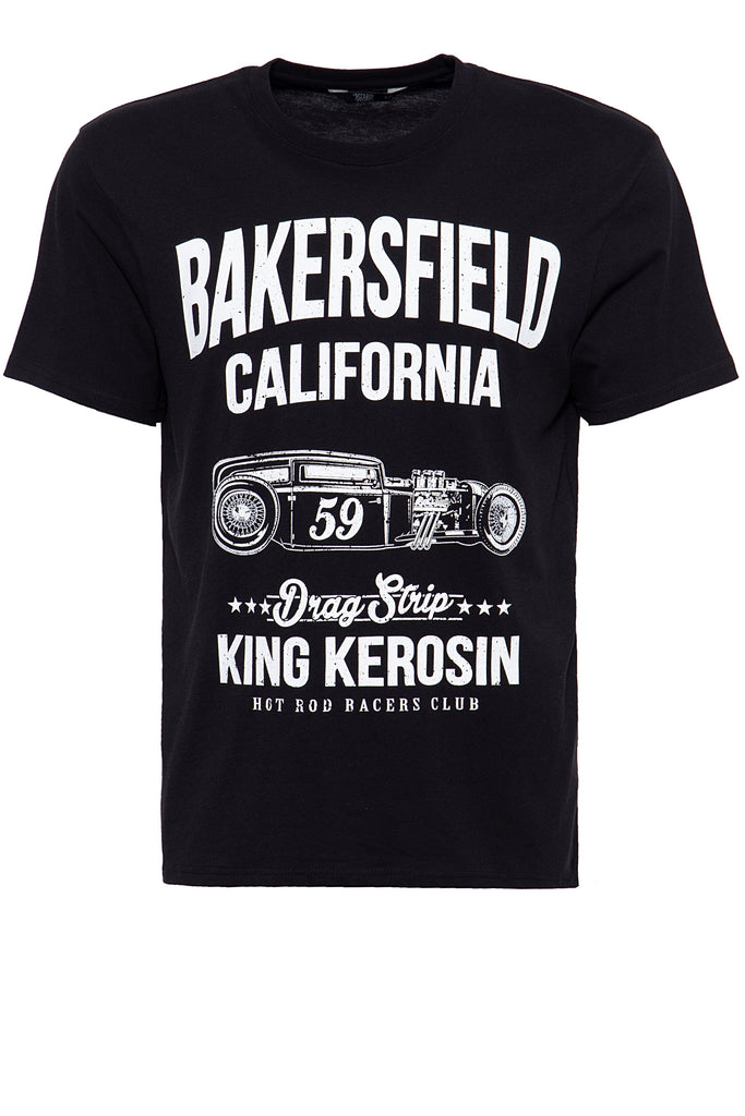 King Kerosin - T-Shirt mit Hot Rod Print «Bakersville»