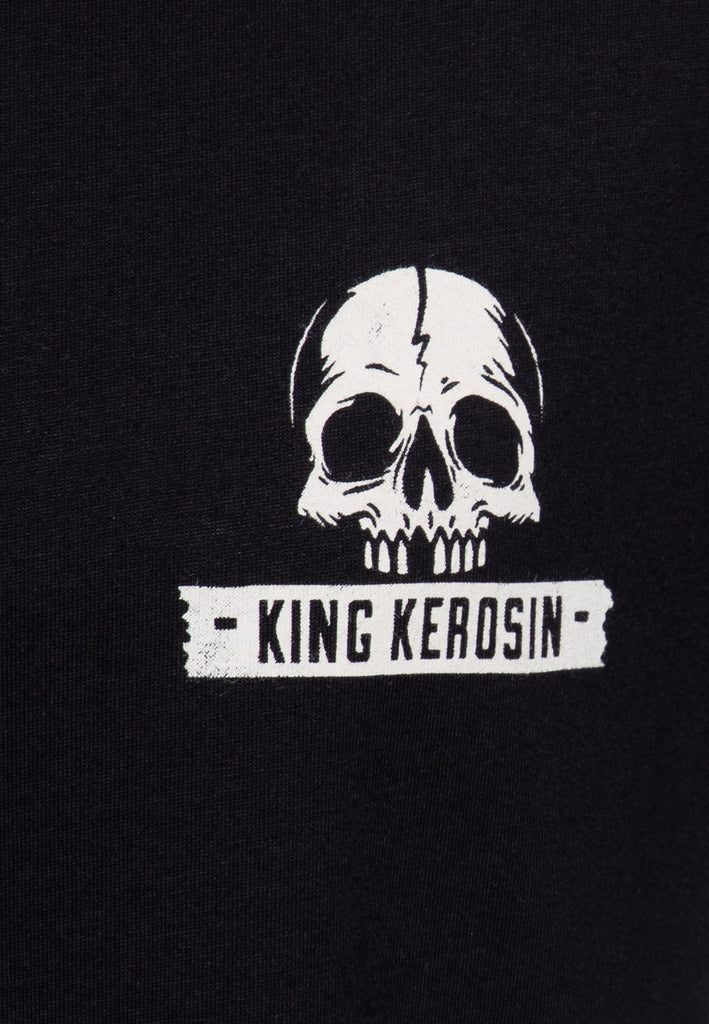 King Kerosin - T-Shirt mit Prints «Dont Treat Me Wrong»