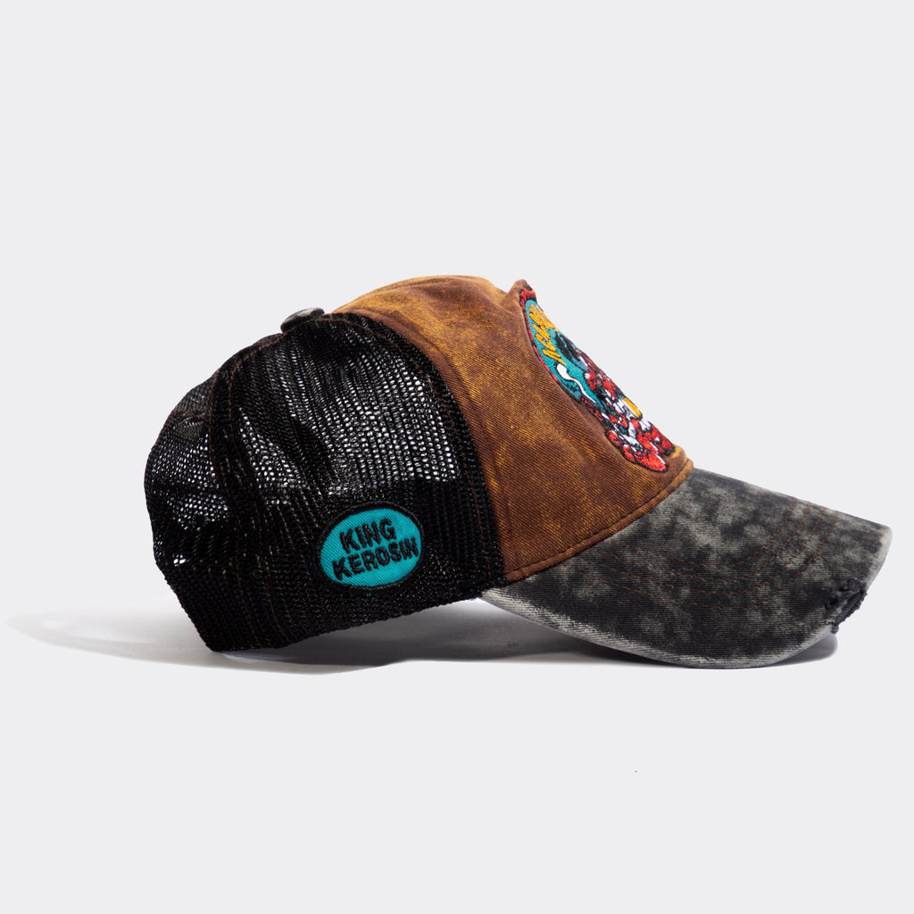 King Kerosin - Trucker Cap im Used - Look «Acapulco Gold»