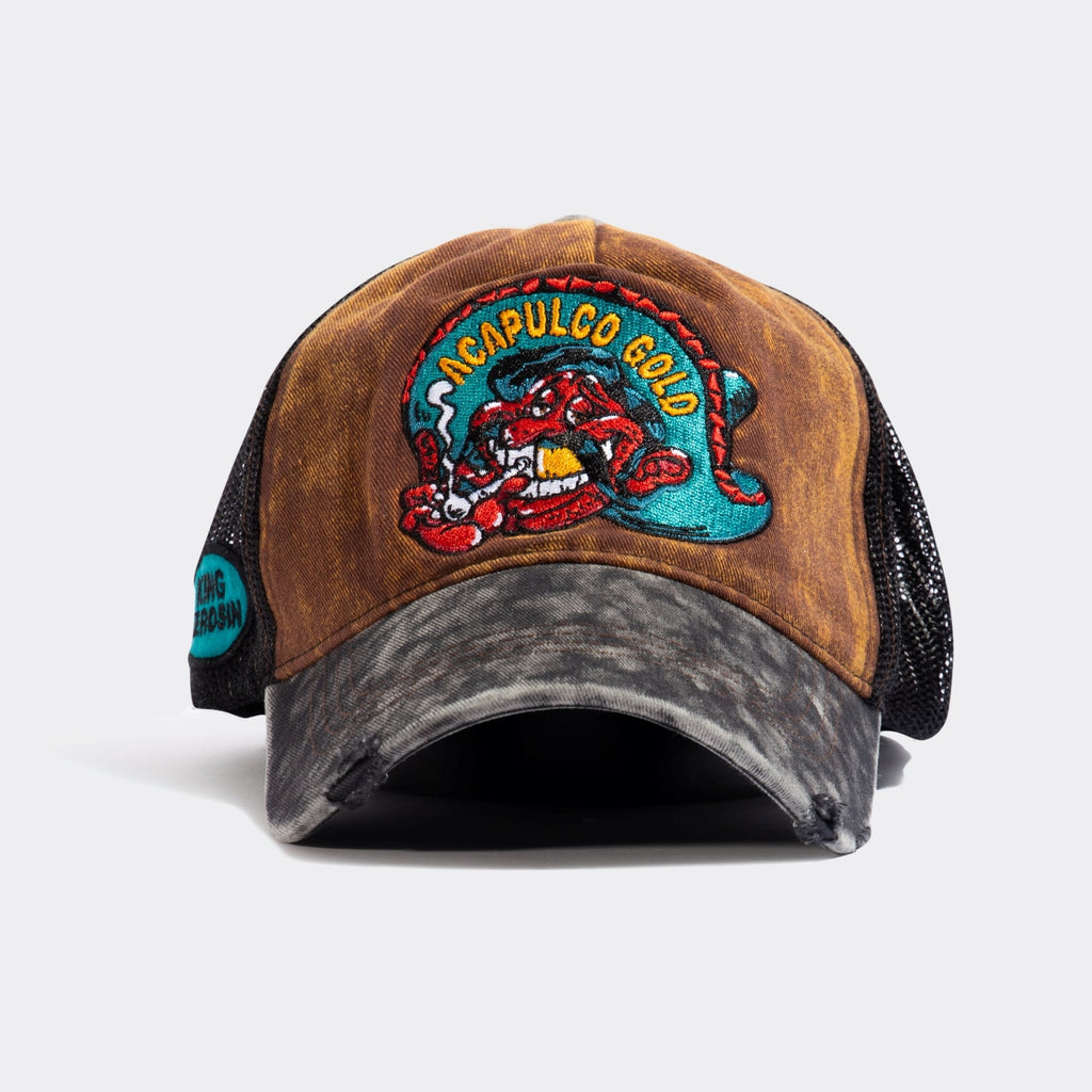 King Kerosin - Trucker Cap im Used - Look «Acapulco Gold»