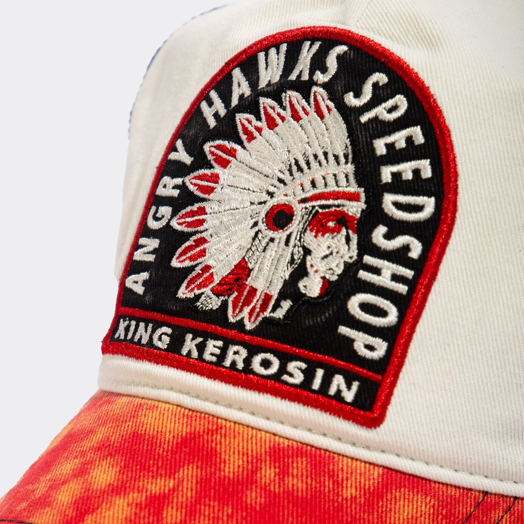 King Kerosin - Trucker Cap im Used - Look «Angry Hawks Speedshop»