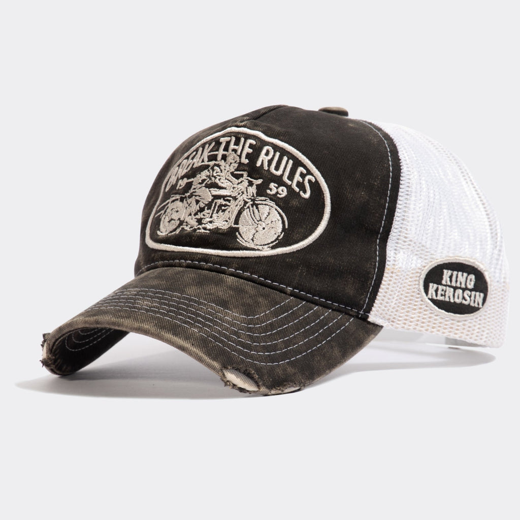 King Kerosin - Trucker Cap im Used - Look «Break the Rules»