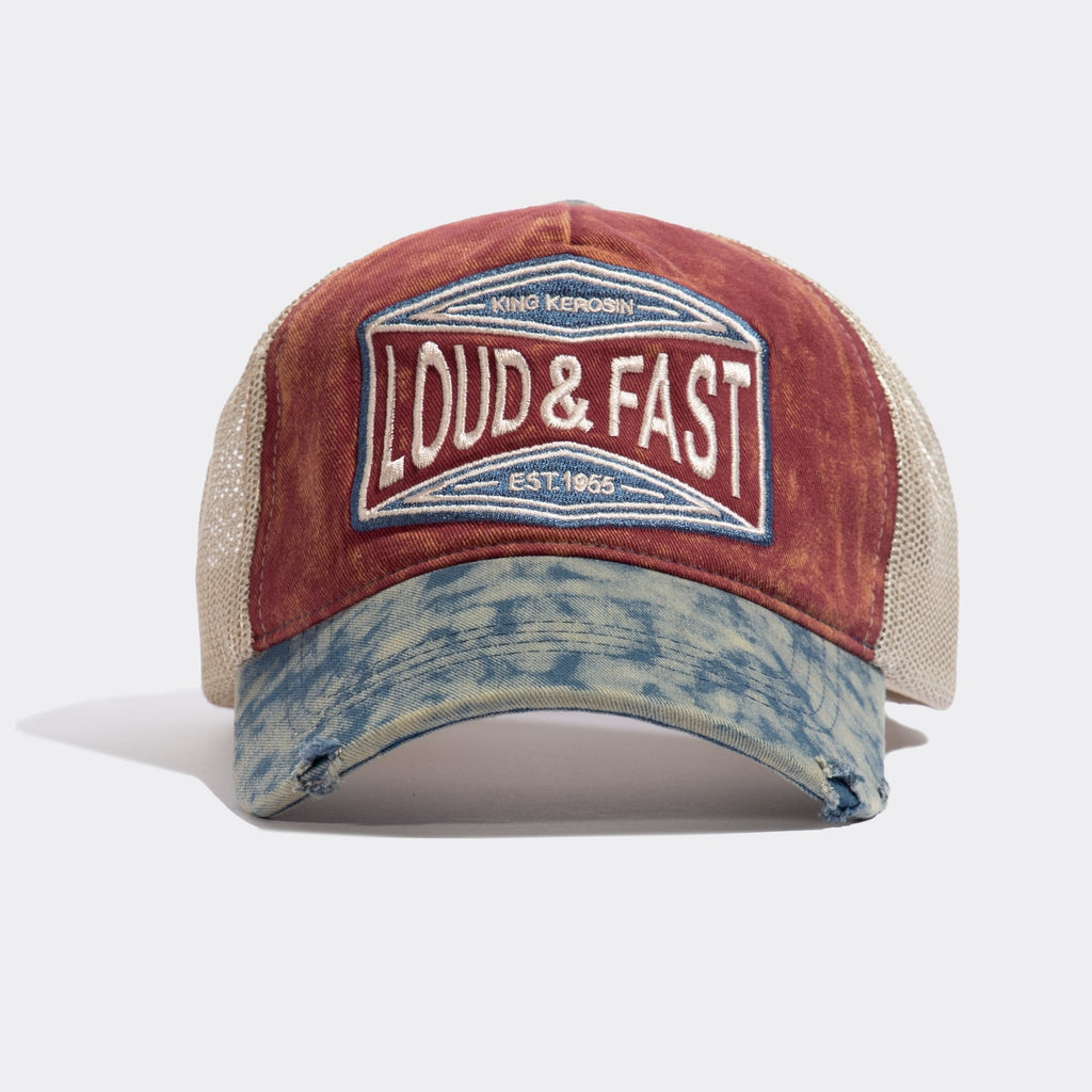 King Kerosin - Trucker Cap im Used - Look «Loud & Fast»