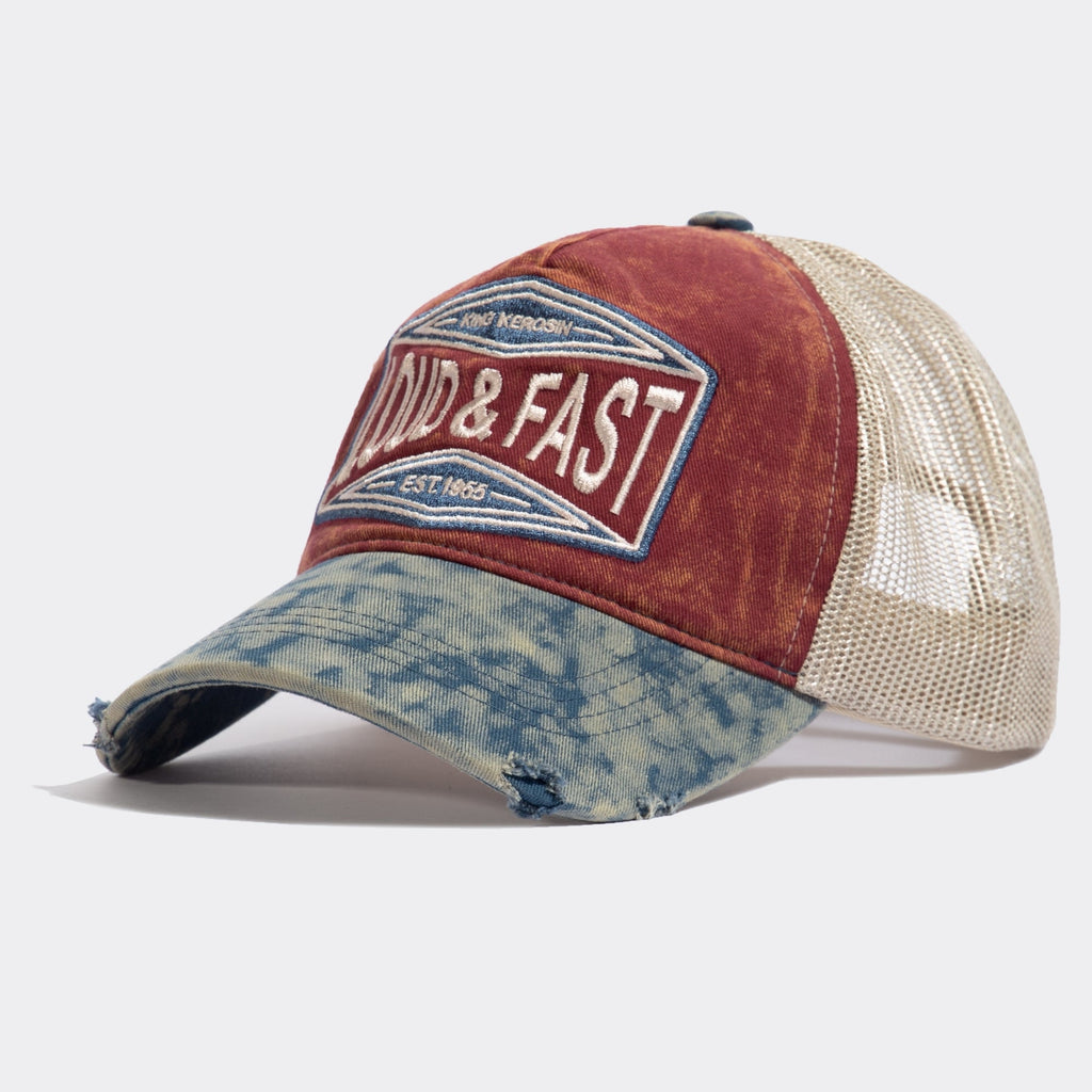 King Kerosin - Trucker Cap im Used - Look «Loud & Fast»