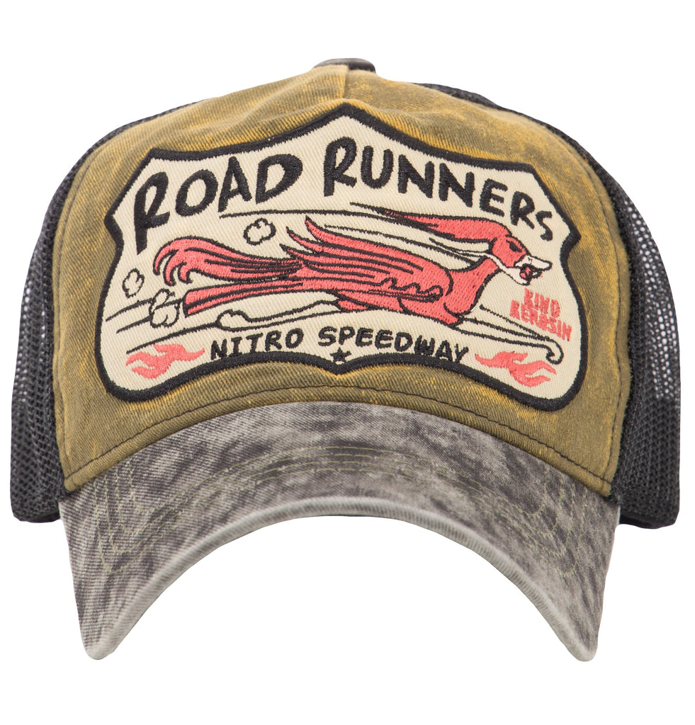 King Kerosin - Trucker Cap im Used Look mit seitlichem Patch»Road Runners «Road Runners»