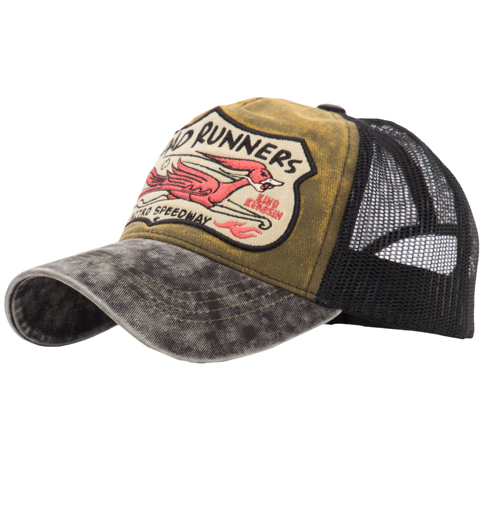 King Kerosin - Trucker Cap im Used Look mit seitlichem Patch»Road Runners «Road Runners»