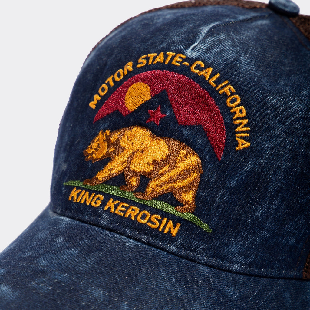 King Kerosin - Trucker Cap im Used - Look «Motor State California»