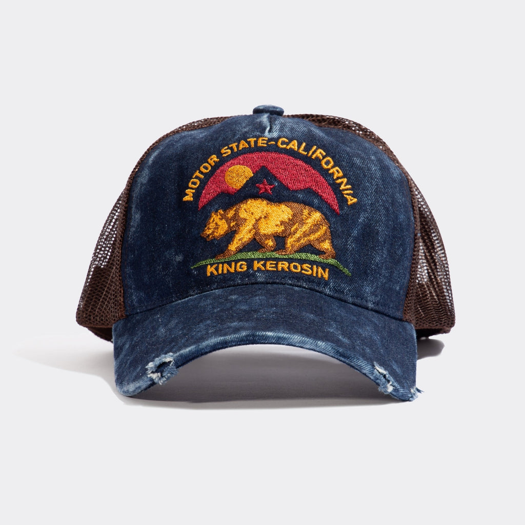 King Kerosin - Trucker Cap im Used - Look «Motor State California»