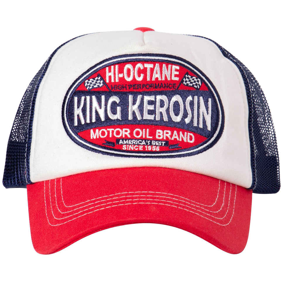 King Kerosin - Trucker Cap in Colour - Blocking Optik «Hi - Octane»