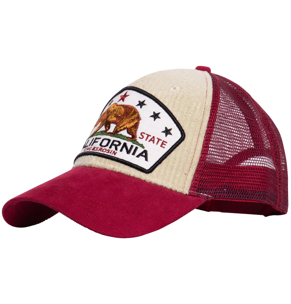 King Kerosin - Trucker Cap mit Cord «California Bear»