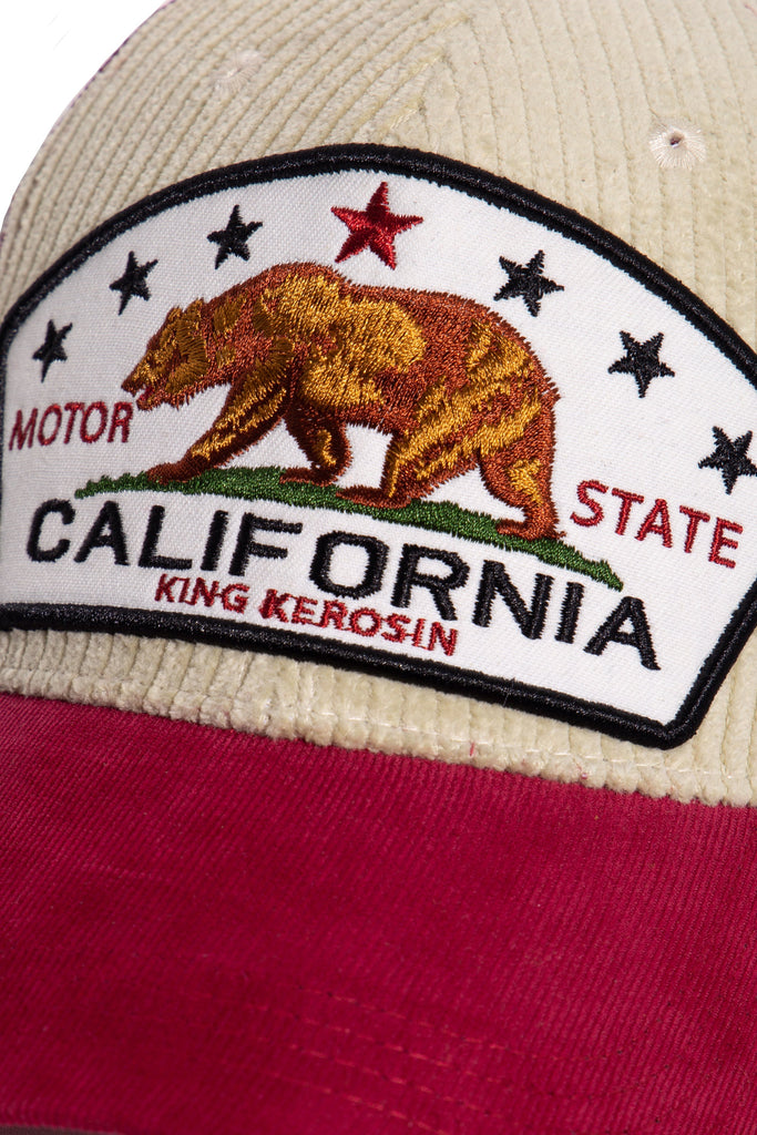 King Kerosin - Trucker Cap mit Cord «California Bear»