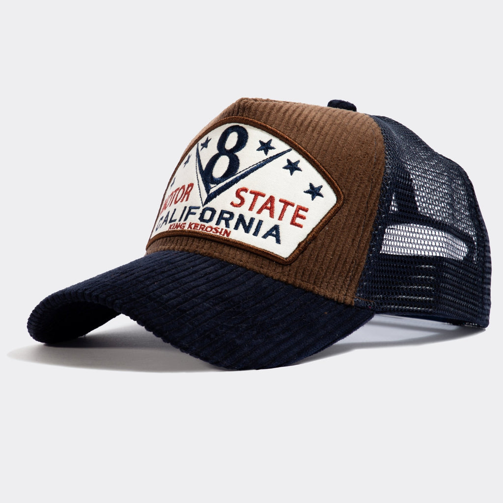 King Kerosin - Trucker Cap mit Cord - Front «Motor State»