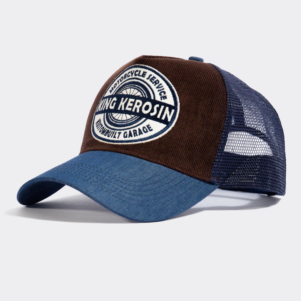 King Kerosin - Trucker Cap mit Cord - Front «Motorcycle Service»