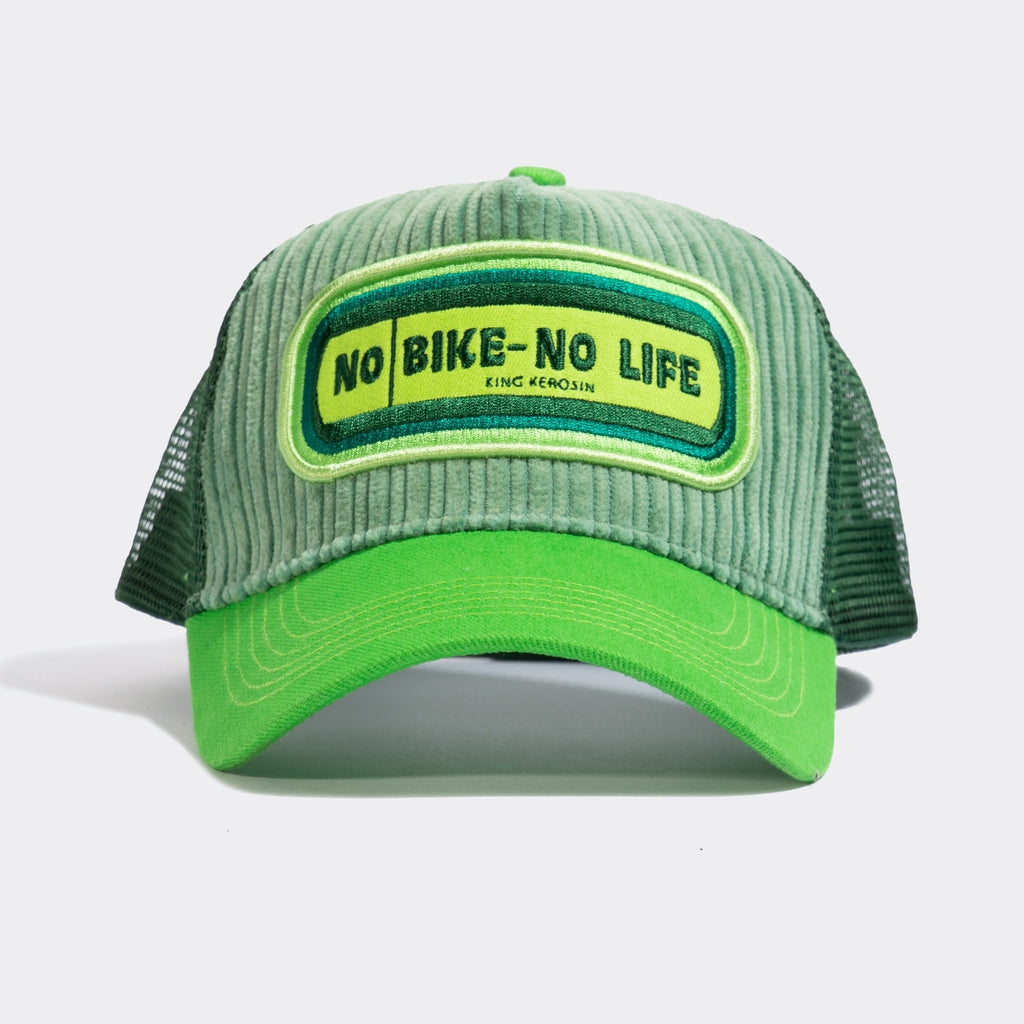 King Kerosin - Trucker Cap mit Cord - Front «No Bike - no Life»