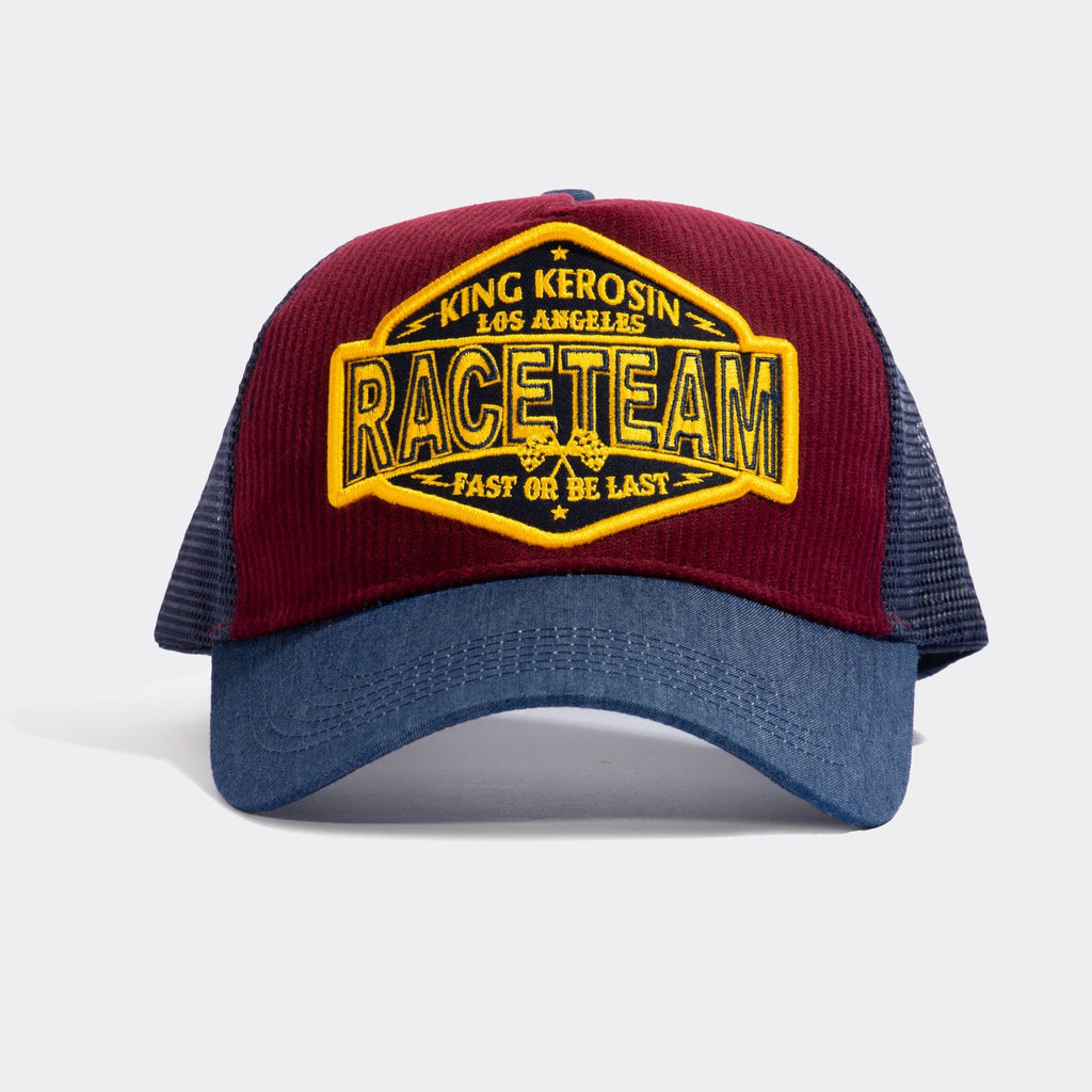 King Kerosin - Trucker Cap mit Cord - Front «Raceteam»