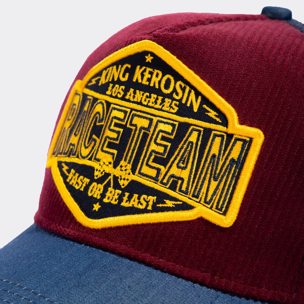 King Kerosin - Trucker Cap mit Cord - Front «Raceteam»