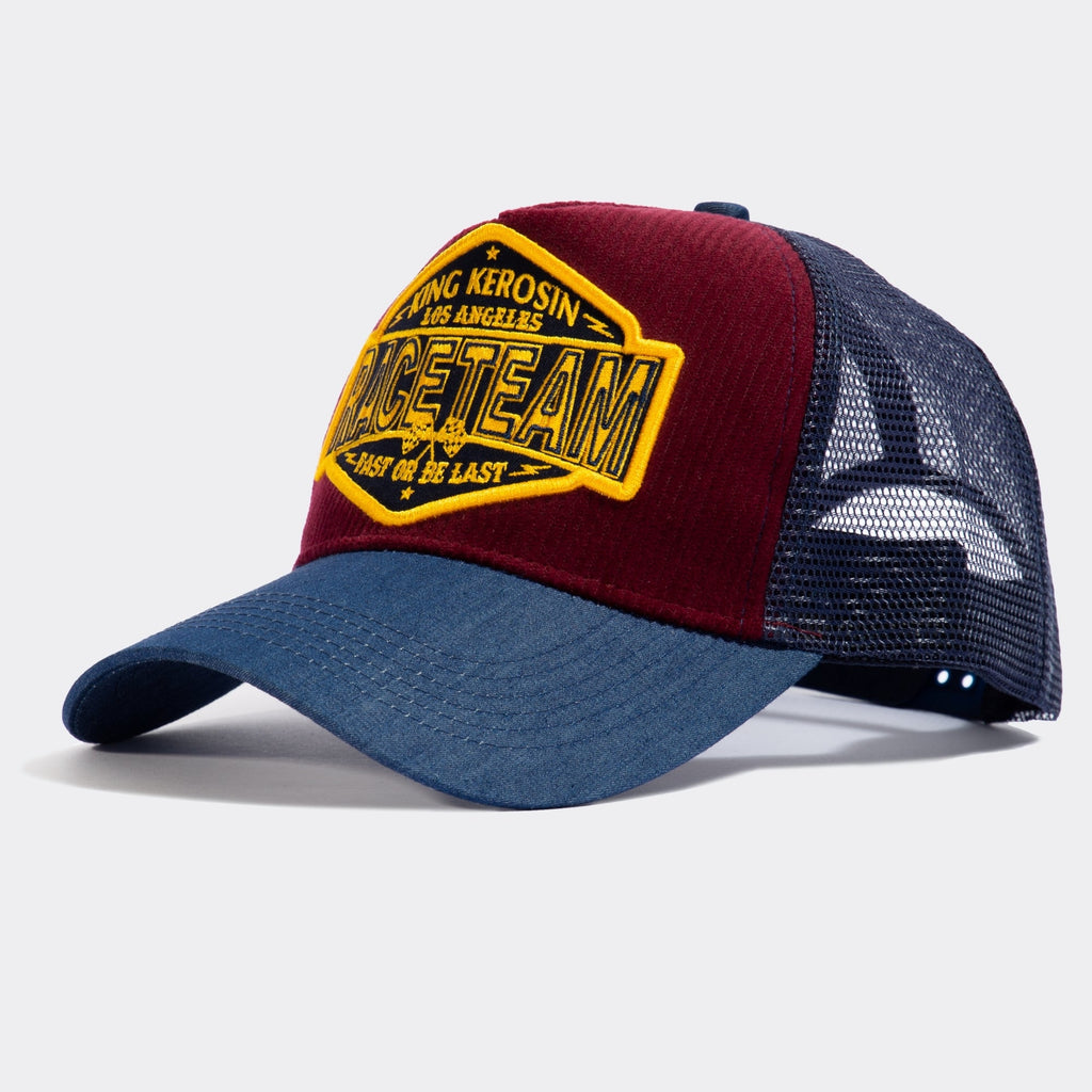 King Kerosin - Trucker Cap mit Cord - Front «Raceteam»