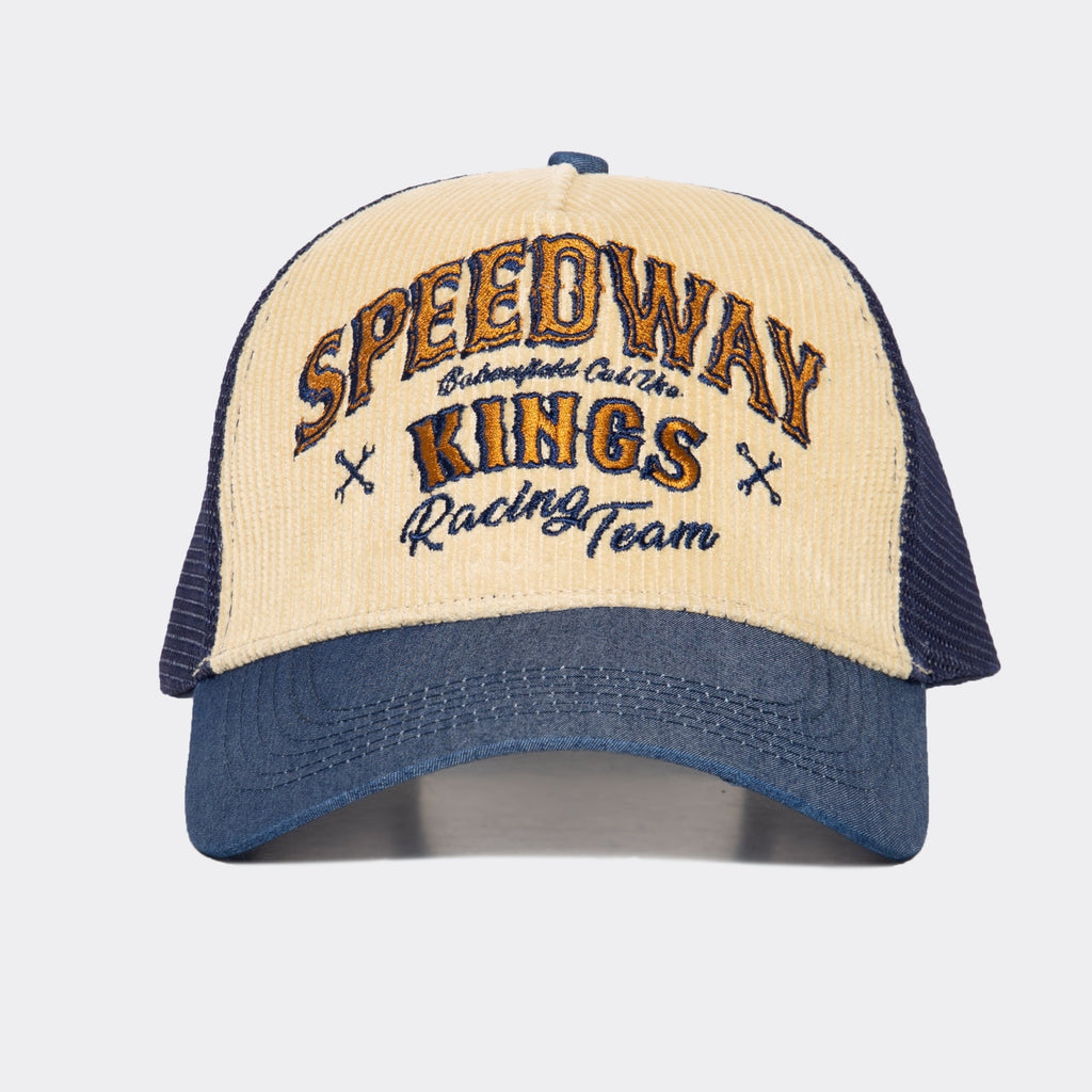 King Kerosin - Trucker Cap mit Cord - Front «Speedway Kings»