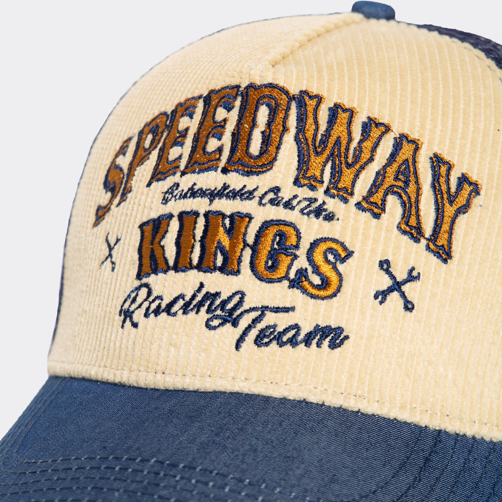 King Kerosin - Trucker Cap mit Cord - Front «Speedway Kings»