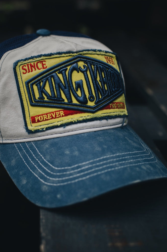 King Kerosin - Trucker Cap mit Enzymwash und erhabener Stickerei «Since 1955»