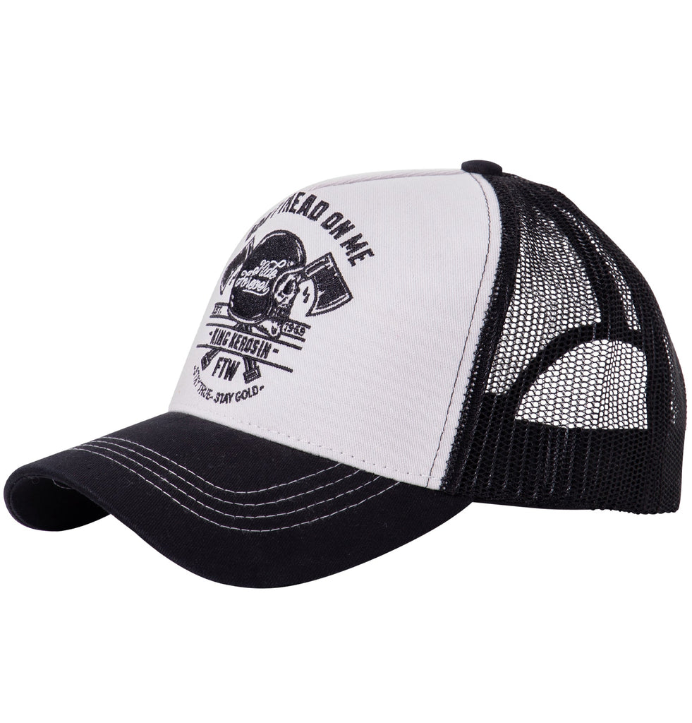 King Kerosin - Trucker Cap mit Front - Stickerei «Don't Tread On Me»