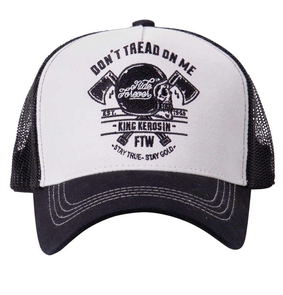 King Kerosin - Trucker Cap mit Front - Stickerei «Don't Tread On Me»